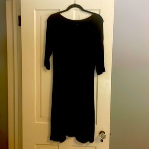 Eileen fisher black knit dress.